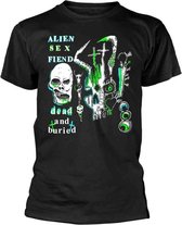 Alien Sex Fiend Heren Tshirt -XL- Dead And Buried Zwart