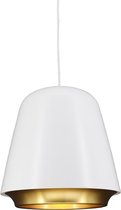 HÉROS! Suspension Santiago Wit/ Or - Ø35cm - E27 - IP20 - Dimmable> lampes suspendues or blanc | suspension or blanc | suspension salle à manger or blanc | suspension cuisine or blanc | lampe led or blanc | lampe d'ambiance or blanc