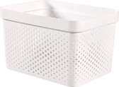 Curver Infinity Recycled Dots Opbergbox 17L - wit