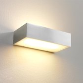 Wandlamp Eindhoven 150 Aluminium - LED 2x8W 2700K 2x720lm - IP54 > wandlamp binnen mat staal | wandlamp buiten mat staal | wandlamp mat staal | buitenlamp mat staal | muurlamp mat