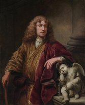 Ferdinand Bol, Zelfportret, ca. 1669 op canvas, afmetingen van dit schilderij zijn 45x100 cm