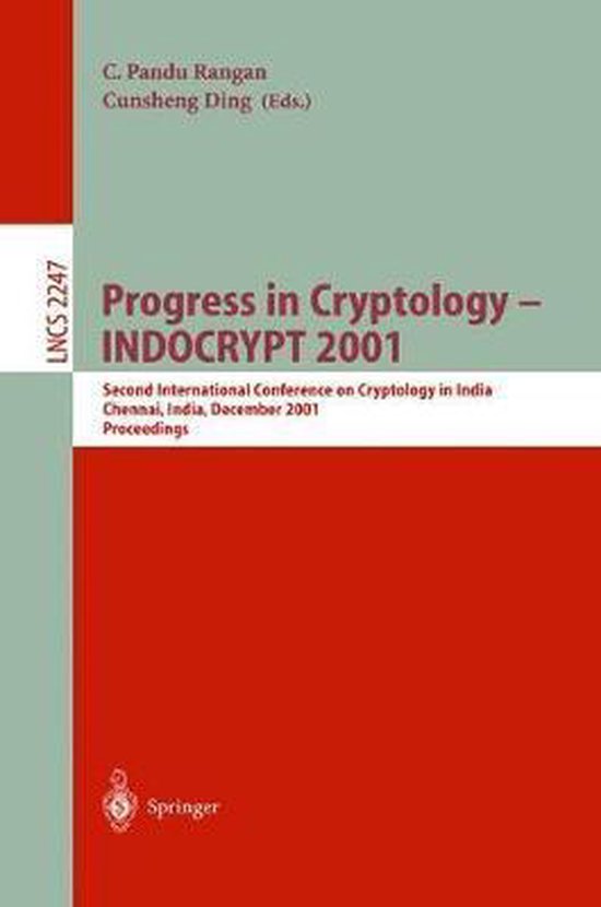 Progress in Cryptology - INDOCRYPT 2001 - cover