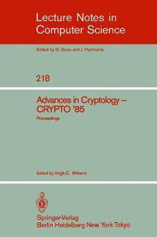 Advances in Cryptology - cover