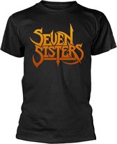 Seven Sisters Heren Tshirt -M- Logo Zwart