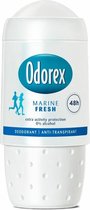6x Odorex Deodorant Roller Marine Fresh 50 ml