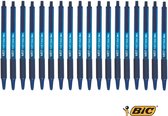 18 x BIC Balpen Soft Feel Clic Blauw 1MM Punt