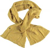 Amelie & amelie gele knit sjaal met glimmende pailletten - Maat one size