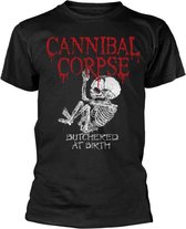 Cannibal Corpse Heren Tshirt -S- Butchered At Birth Baby Zwart