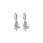 Rose earrings - Zilver