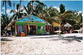 Poster – Winkeltjes op het Strand - 90x60cm Foto op Posterpapier
