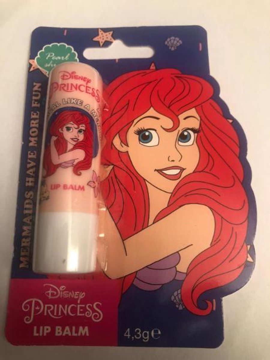 Lippenbalsem disney princess - lip balm - topcadeau lippen balsem - Ariel - kerstcadeau
