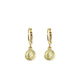 Little Elizabeth coin earrings - Goud