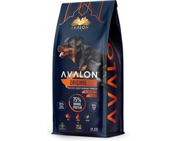 Avalon Petfood Original - Hondenvoer Droogvoer - Kip & Rund & Groenten - 5 Kg