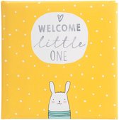 GOLDBUCH GOL-24180 kinderalbum WELCOME LITTLE ONE geel als fotoboek 25x25cm