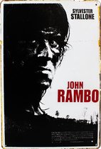 Film Wandbord - Rambo - Sylvester Stallone