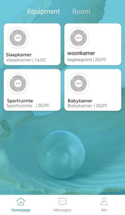 Binnen CO2 meter met gratis app - Co2 meter binnen - Co2 melder - Co2 monitor - luchtkwaliteitsmeter - Co2 draagbaar -