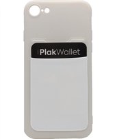 Opplakbare pasjeshouder telefoon - Wit - Voor elk smartphone(hoesje) - tot 7 pasjes - PlakWallet