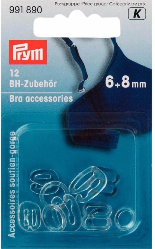 BHaccessoires Kunststof 6 + 8 mm transparant gesorteerd bol