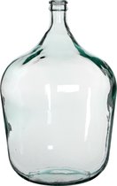 Mica Decorations Diego Fles Vaas - H56 x Ø40 cm - Gerecycled Glas - Transparant