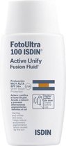 Gezichtszonnecrème Isdin Foto Ultra 100 Active Unify Anti Donkere Vlekken Behandeling Spf 50+ (50 ml)