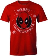 CHRISTMAS - T-Shirt Deadpool Merry Chimichanga (L)