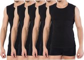 5 stuks Bonanza A-shirt - ronde hals - mouwloos - zwart - Maat L