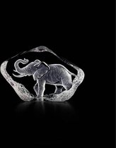 Maleras glaskristal sculptuur olifant handgemaakt olifant beeld 8x5.5