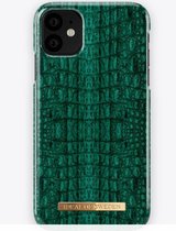 iDeal of Sweden Emerald Croco iPhone 11 - Groen