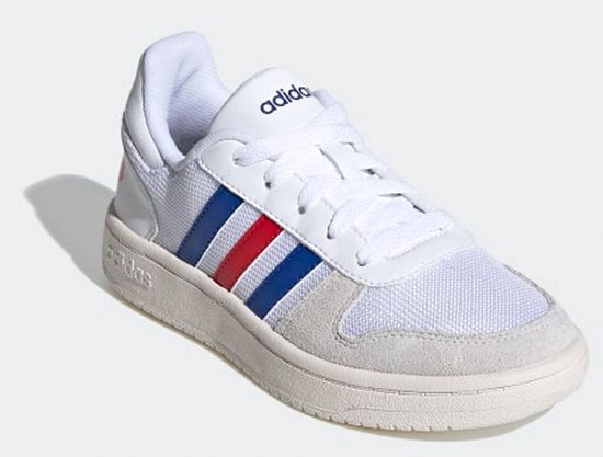 Adidas Hoops 2.0 Sneakers Wit/Blauw Kinderen | bol