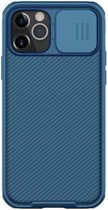 Nillkin CamShield Apple iPhone 12 / 12 Pro Hoesje Camera Slider - Blauw