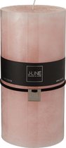 J-Line Cilinderkaars Stompkaars Poederroze Xxl Cm-140U Set van 6 Stuks