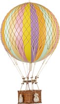 Authentic Models - Luchtballon Royal Aero - Luchtballon decoratie - Kinderkamer decoratie - Regenboog Pastel - Ø 32cm