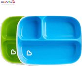 Munchkin Splash Anti-Slip Borden Met 3 Secties - 2 Stuks