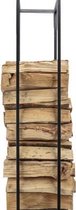 Cosy @ Home Houtrek Woodblocks Zwart - 33x33x(H)115cm - Vierkant Metaal