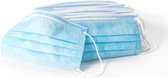 ACROPAQ MASK50B - 50x Wegwerp gezichtsmasker 3-laags - Hoog draagcomfort - Wit/blauw