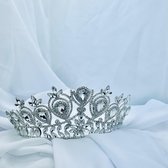 Zeer mooie luxe tiara kroontje / bruiloft / feest / haarversiering / haaraccesoires / gala / diadeem met steentjes   Zeer Uniek Goede en stevige kwaliteit