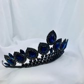 Zeer mooie luxe tiara kroontje / bruiloft / feest / haarversiering / haaraccesoires / gala / diadeem met steentjes   Zeer Uniek Goede en stevige kwaliteit