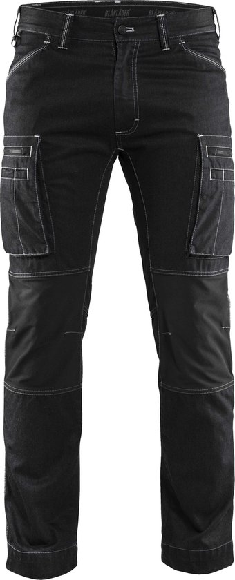 Blaklader BlÕklõder Service Werkbroek denim stretch zwart - maat C50
