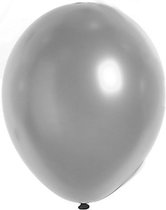 GLOBOLANDIA - 100 zilverkleurige metallic ballonnen van 29 cm
