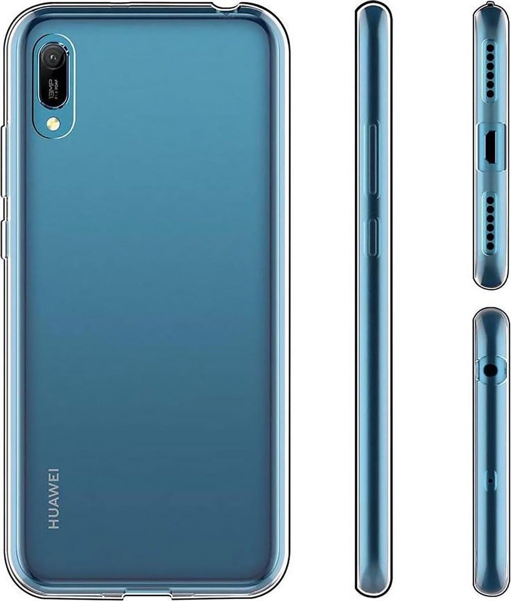 LitaLife Huawei Y6 (2019) TPU Transparant Siliconen Back cover