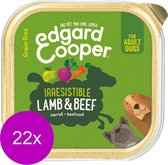 Edgard & Cooper Lam & Rund Kuipje - Voor volwassen honden - Hondenvoer - 22 x 150 g