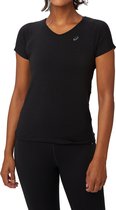 Asics V-Neck Hardloopshirt Zwart Dames