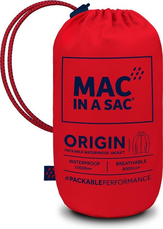 Mac in a Sac Origin 2 Imperméable Unisexe - Rouge - Taille XS