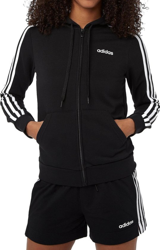 Resultaat Amerika Geroosterd Adidas Essentials 3-Stripes Vest Zwart Dames | bol.com