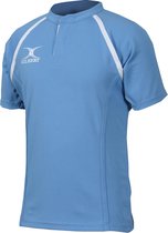 Gilbert Rugbyshirt Xact II Licht Blauw - M