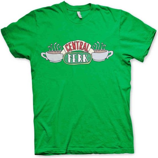 Friends Heren Tshirt -2XL- Central Perk Groen