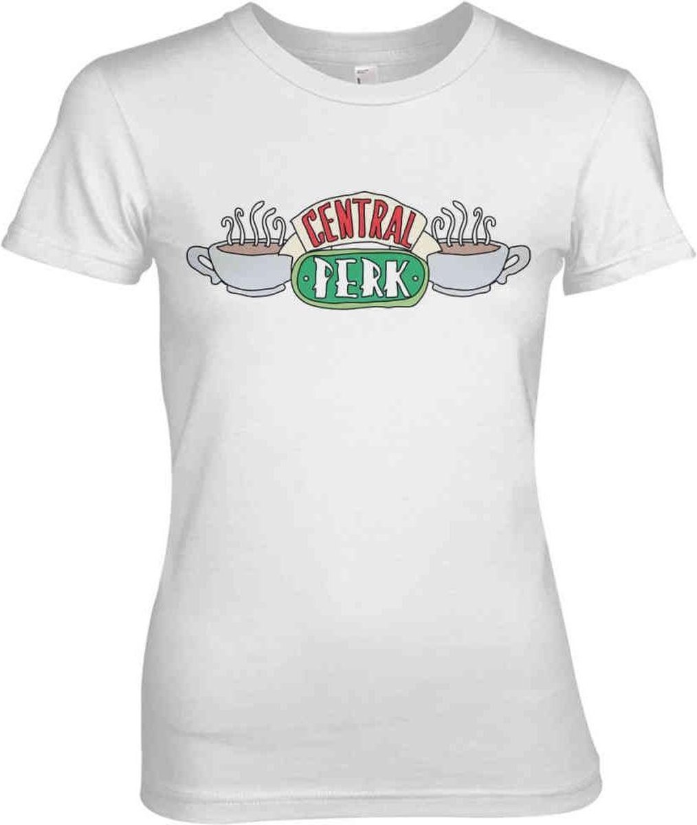 Friends Dames Tshirt -2XL- Central Perk Wit