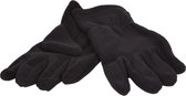 P&T Handschoenen Kinderen - Micro Fleece - Zwart - 7-8j
