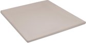 Premium Flanel Topper Hoeslaken Eenpersoons Taupe | 90x200/210 | Heerlijk Warm En Zacht | Ideaal Tegen De Kou