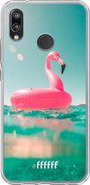 Huawei P20 Lite (2018) Hoesje Transparant TPU Case - Flamingo Floaty #ffffff